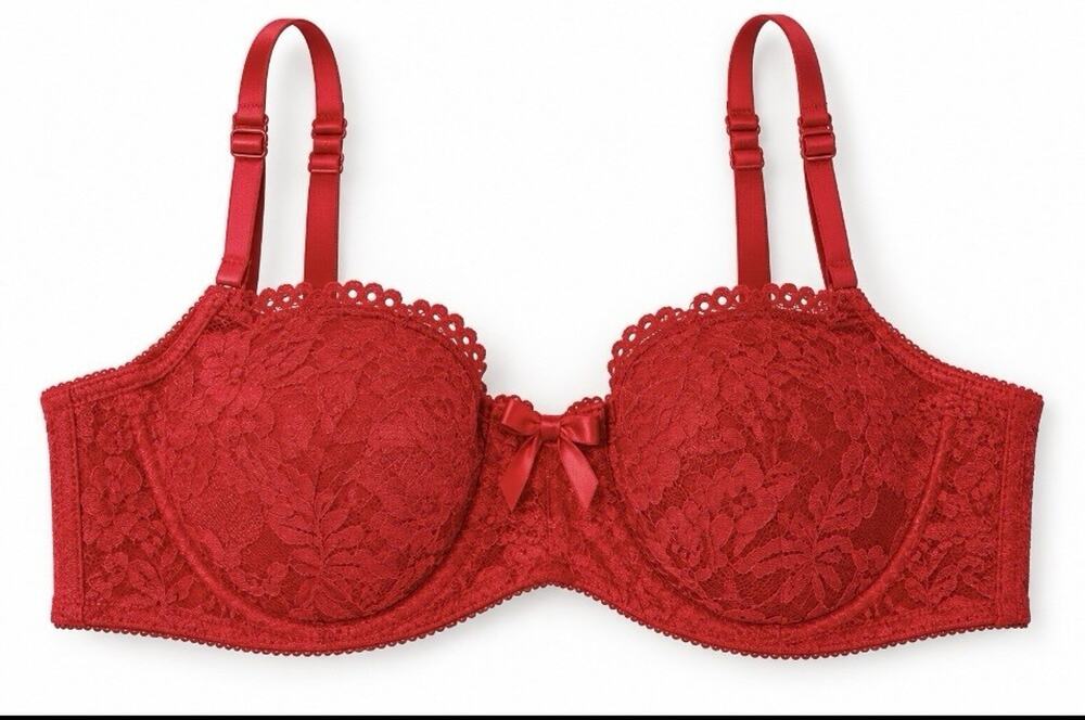b.tempt’d by Wacoal Red Lace Underwire Bra 34D NWT MSRP $38